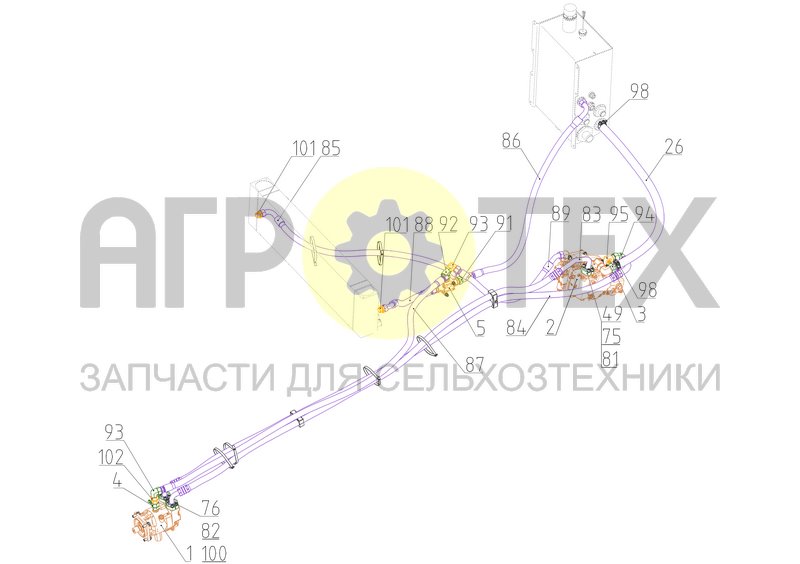 Чертеж ГСТ привода адаптера (РСМ-200.09.04.000Ф)